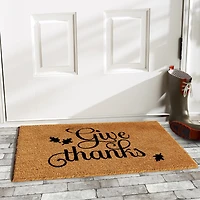 Calloway Mills Give Thanks Outdoor Rectangular Doormat