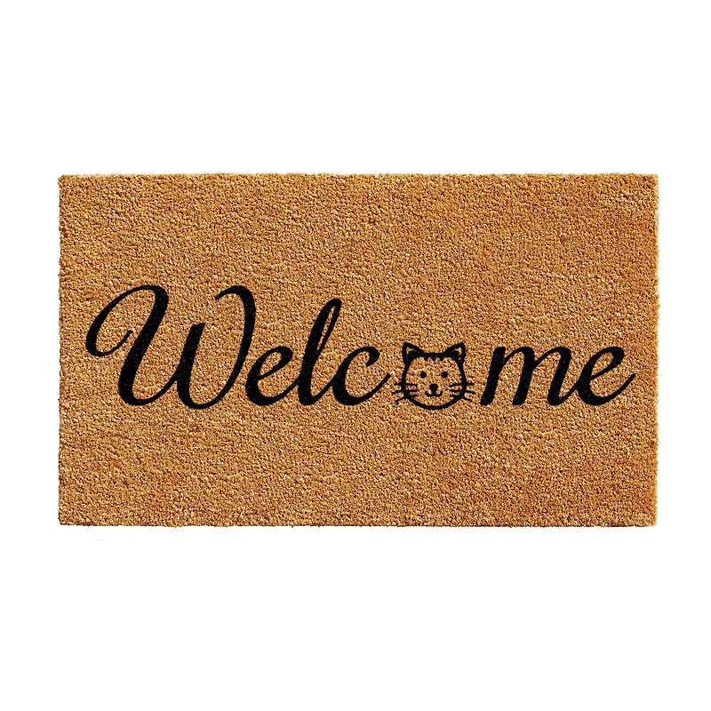 Calloway Mills Kitty Welcome Outdoor Rectangular Doormat