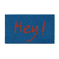 Calloway Mills Hey Grey/Green Outdoor Rectangular Doormat