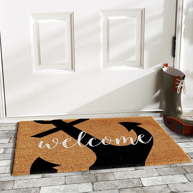 Calloway Mills Anchor Welcome Outdoor Rectangular Doormat