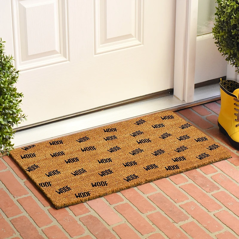 Calloway Mills Lots Of Woof Outdoor Rectangular Doormat