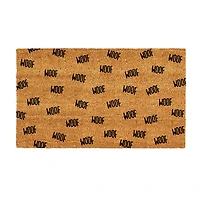 Calloway Mills Lots Of Woof Outdoor Rectangular Doormat