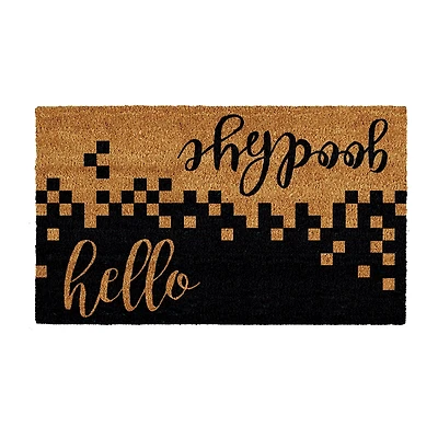 Calloway Mills Hello/Goodbye Outdoor Rectangular Doormat