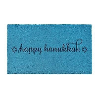 Calloway Mills Happy Hanukkah Outdoor Rectangular Doormat