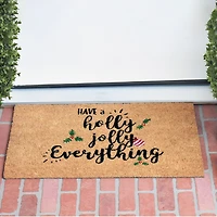 Calloway Mills Holly Jolly Outdoor Rectangular Doormat