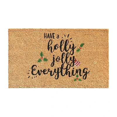 Calloway Mills Holly Jolly Outdoor Rectangular Doormat