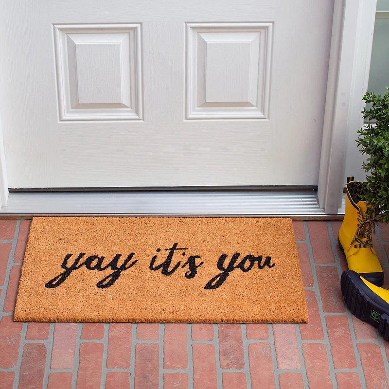 Yay It's You Rectangular Outdoor Doormat