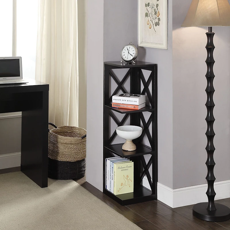 Oxford 3-Tier Corner Bookcase