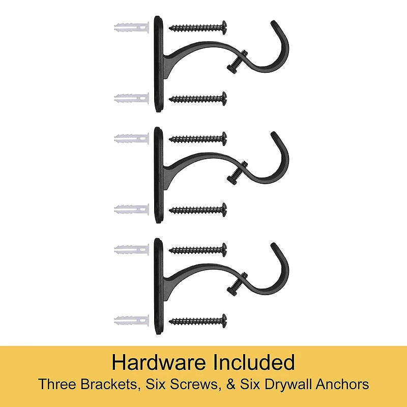 Kenney Weaver Indoor/Outdoor Rust-Resistant 1 Adjustable Curtain Rod
