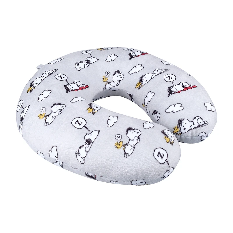 Peanuts Snoopy and Woodstock Clouds Travel Neck Pillow