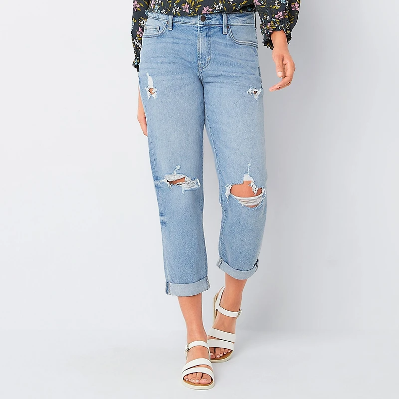A.N.A Womens Mid Rise Boyfriend Jean