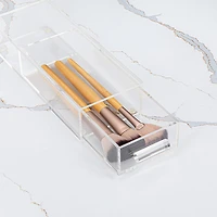 Home Expressions Small Acrylic Makeup 1-Drawer Single Compartment Drawer Storage