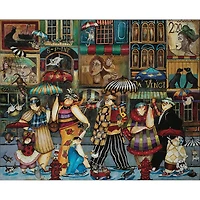 Hart Puzzles Raining Cats And Dogs In Paris By Jennifer Garant, 24 X 30 1000 Piece Puzzle