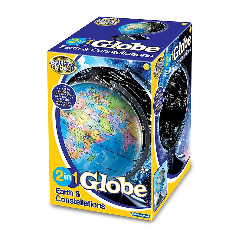 Brainstorm Toys 2 In 1 Globe Earth And Constellations - Stem Toy