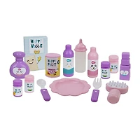 509 Mermaid 21 Piece Set Doll Stroll N Play N Care Set Baby Play