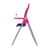 509 Unicorn Doll Highchair - Kids Pretend Play Highchair w/ Front Feeding Tray, Fits dolls up to 21"