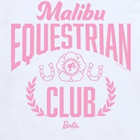 Equestrian Club Big Kid Girls Crew Neck Short Sleeve Classic Fit Barbie Graphic T-Shirt