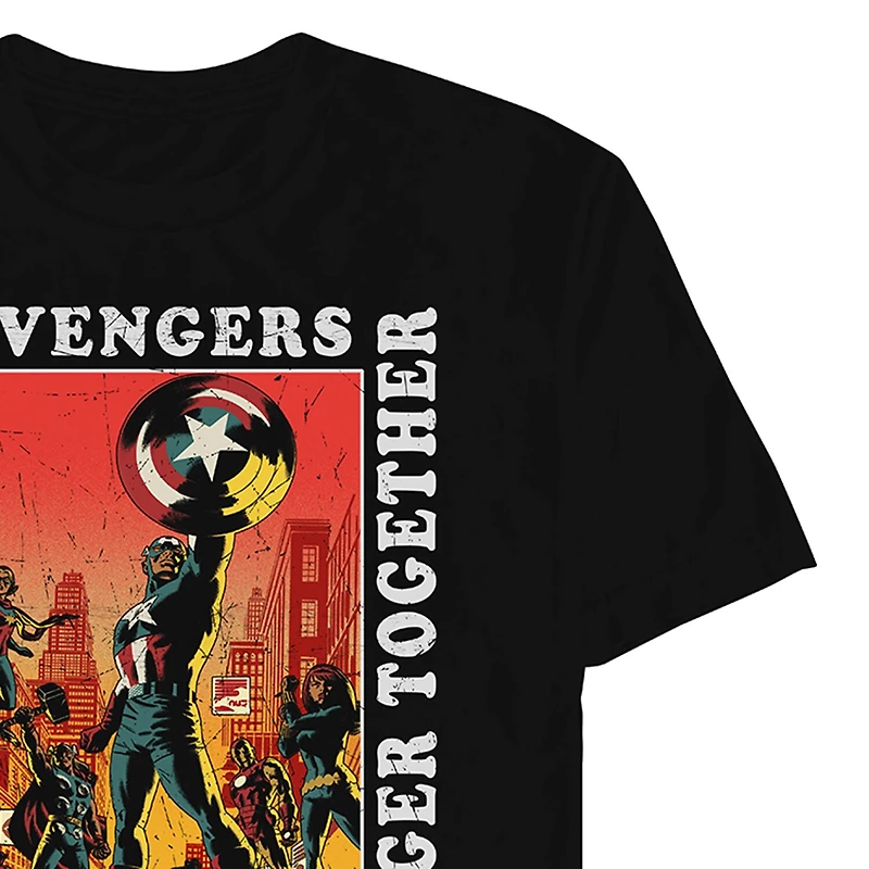 Mens Short Sleeve Avengers Graphic T-Shirt