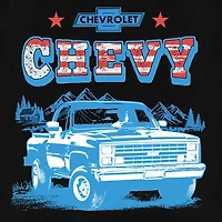 Mens Short Sleeve Chevrolet Truck Graphic T-Shirt