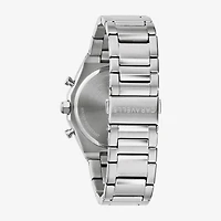 Caravelle Designed By Bulova Mens Silver Tone Stainless Steel Bracelet Watch 43a158