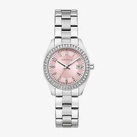 Caravelle Designed By Bulova Womens Silver Tone Stainless Steel Bracelet Watch 43m123