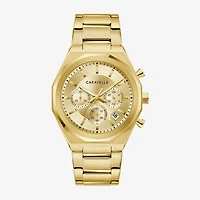Caravelle Designed By Bulova Mens Gold Tone Stainless Steel Bracelet Watch 44a123