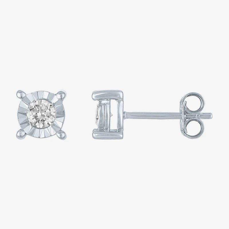 (G-H / I1-I2) Womens 1/3 CT. T.W. Lab-Grown Diamond Sterling Silver Round 2-pc. Jewelry Set