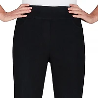 Alfred Dunner Classics Womens Mid Rise Stretch Fabric Straight Leg Jean