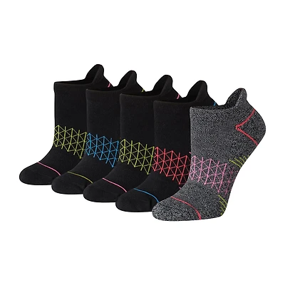 Hanes Absolute Active Heel Tab Womens 5 Pair No Show Socks