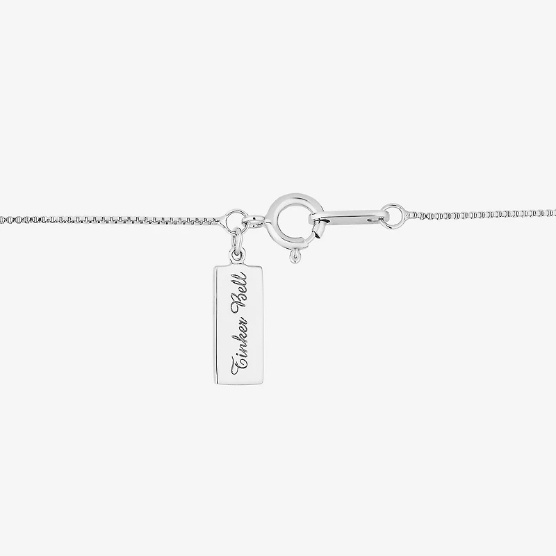 Tinker Bell(I, I2) Womens 1/8 CT. T.W. Lab Grown White Diamond Sterling Silver 18 Inch Pendant Necklace