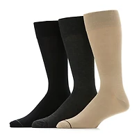Stafford Super Soft Lux Mens 3 Pair Big and Tall Crew Socks