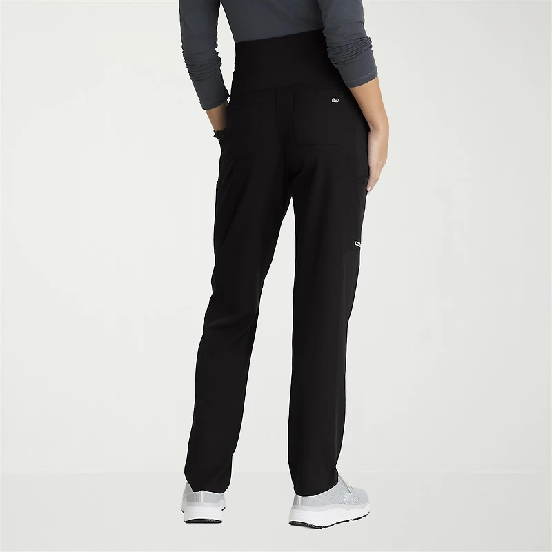 Skechers Skp705 Nurture 7-Pocket Maternity Straight Leg Womens Plus Stretch Fabric Moisture Wicking Scrub Pant