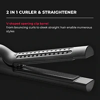 TYMO Airflow 50s Fast Heat Up 1" 2 In 1 Curler & Flat Iron Flat Iron