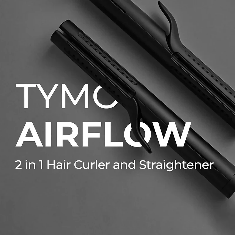 TYMO Airflow 50s Fast Heat Up 1" 2 In 1 Curler & Flat Iron Flat Iron