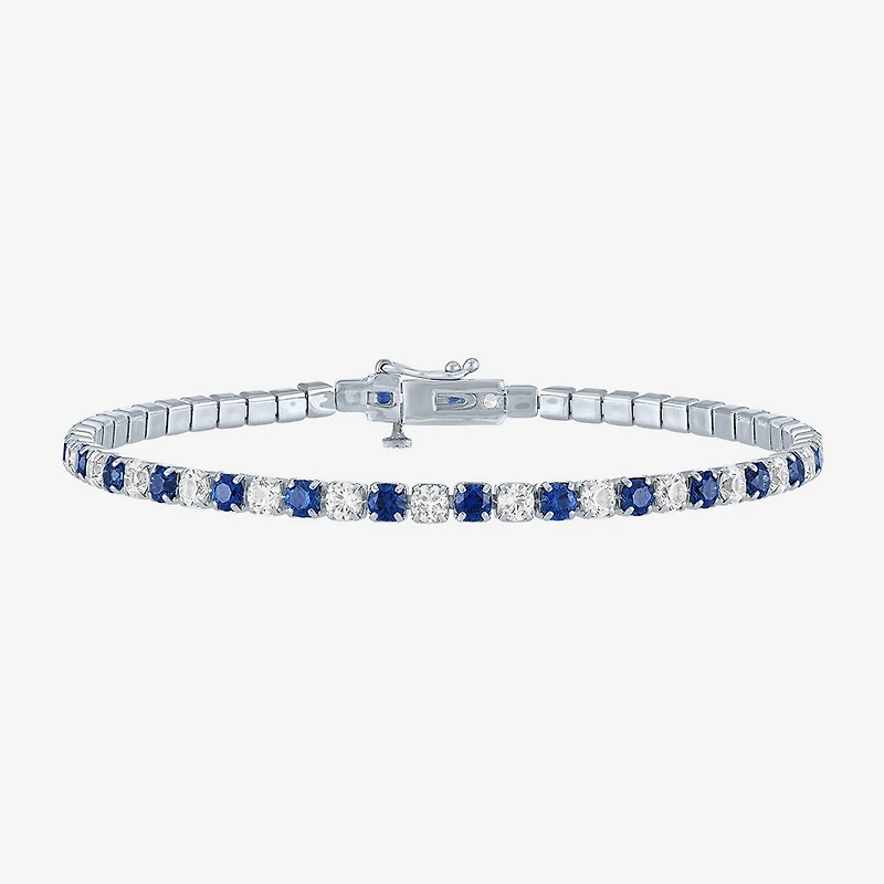 Womens Lab Created Blue Sapphire Sterling Silver 2-pc. Jewelry Set