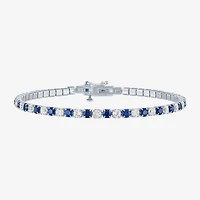 Womens Lab Created Blue Sapphire Sterling Silver 2-pc. Jewelry Set