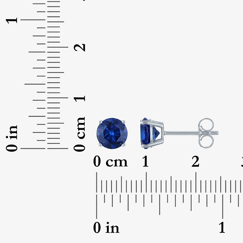 Womens Lab Created Blue Sapphire Sterling Silver 2-pc. Jewelry Set