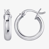 Womens 10K Gold Sterling Silver Oval Round 2 Pair Earring Set