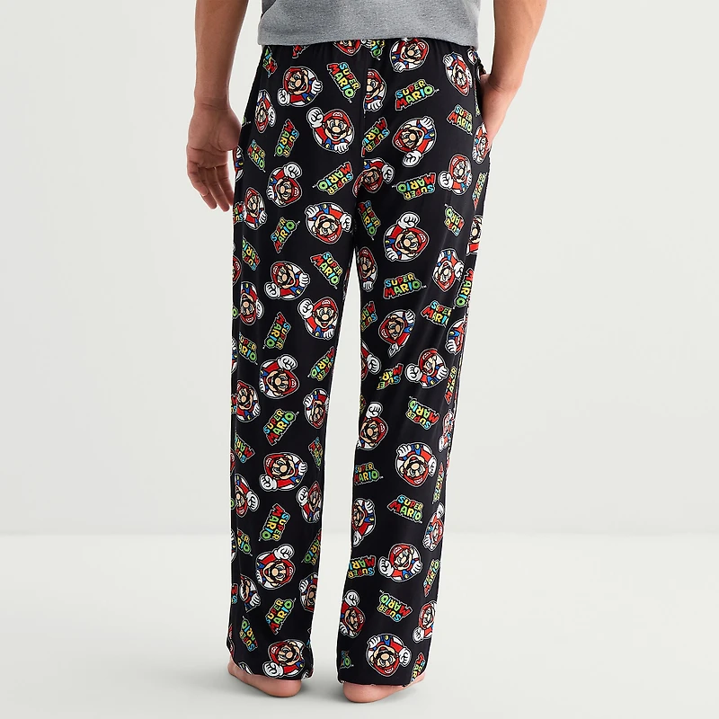 Mens Super Mario Pajama Pants