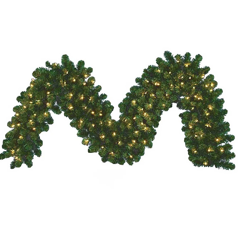 Kurt Adler 9'x18" Pre-Lit Vanderbilt Garland