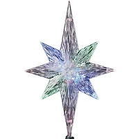 Kurt Adler 11¼" Polar Star Tree Topper with LED Color-Changing Light