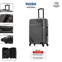 InUSA Resilience 24 Inch Hardside Lightweight Checked Spinner Luggage