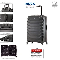 InUSA Endurance 28 Inch Hardside Lightweight Checked Spinner Luggage