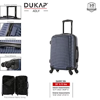 Dukap Adly 20 Inch Hardside Lightweight Carry-On Spinner Luggage