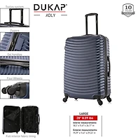 Dukap Adly 28 Inch Hardside Lightweight Checked Spinner Luggage