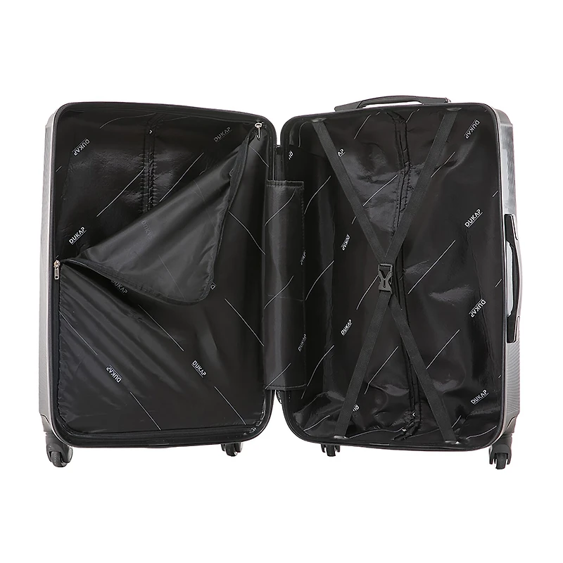 Dukap Discovery 24 Inch Hardside Lightweight Checked Spinner Luggage