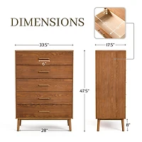 Furniture of America™ Pinner 5-Drawer Chest