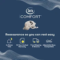 Serta iComfort Iona 13" Medium Memory Foam Tight Top - Mattress + Box Spring