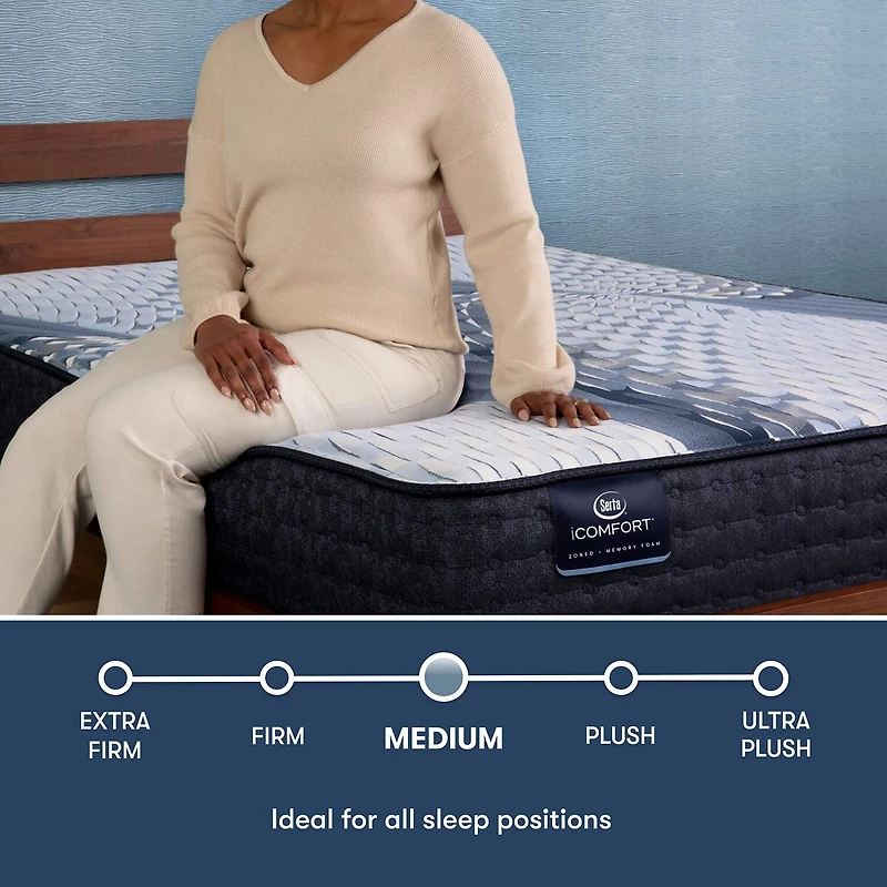 Serta iComfort Iona 13" Medium Memory Foam Tight Top - Mattress + Box Spring