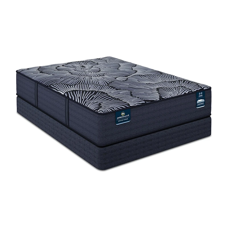 Serta Quilted Perfect Sleeper X Hybrid Knox 13.75" Plush Tight Top - Mattress + Box Spring
